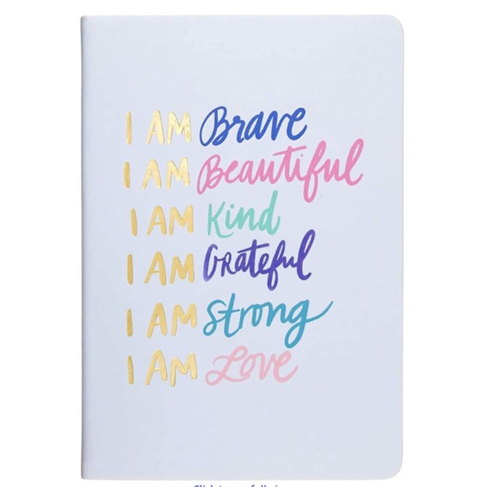Journal Notebook, Lined Pages, Flexible Designer Cover with Inspiring Quote-Blue
